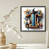 Diamond Painting -DIY Full Square Drill Harry Potter Letter T(35x35 CM)