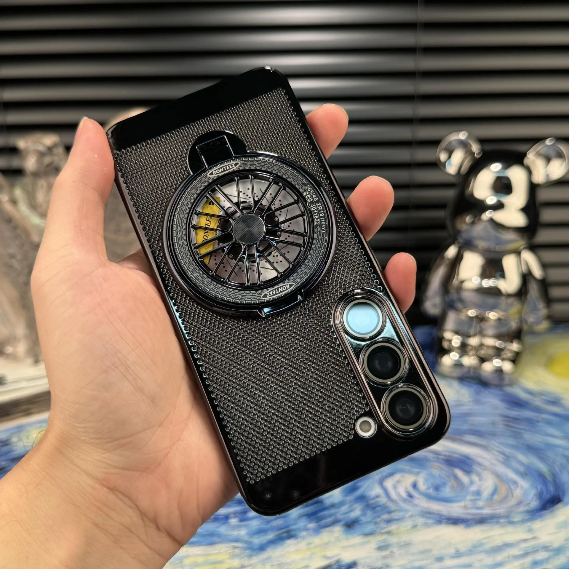 Gyroscopic Computer Case Gyro rotating bracket for Samsung case