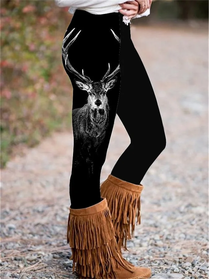Western Print Skinny Stretch Leggings