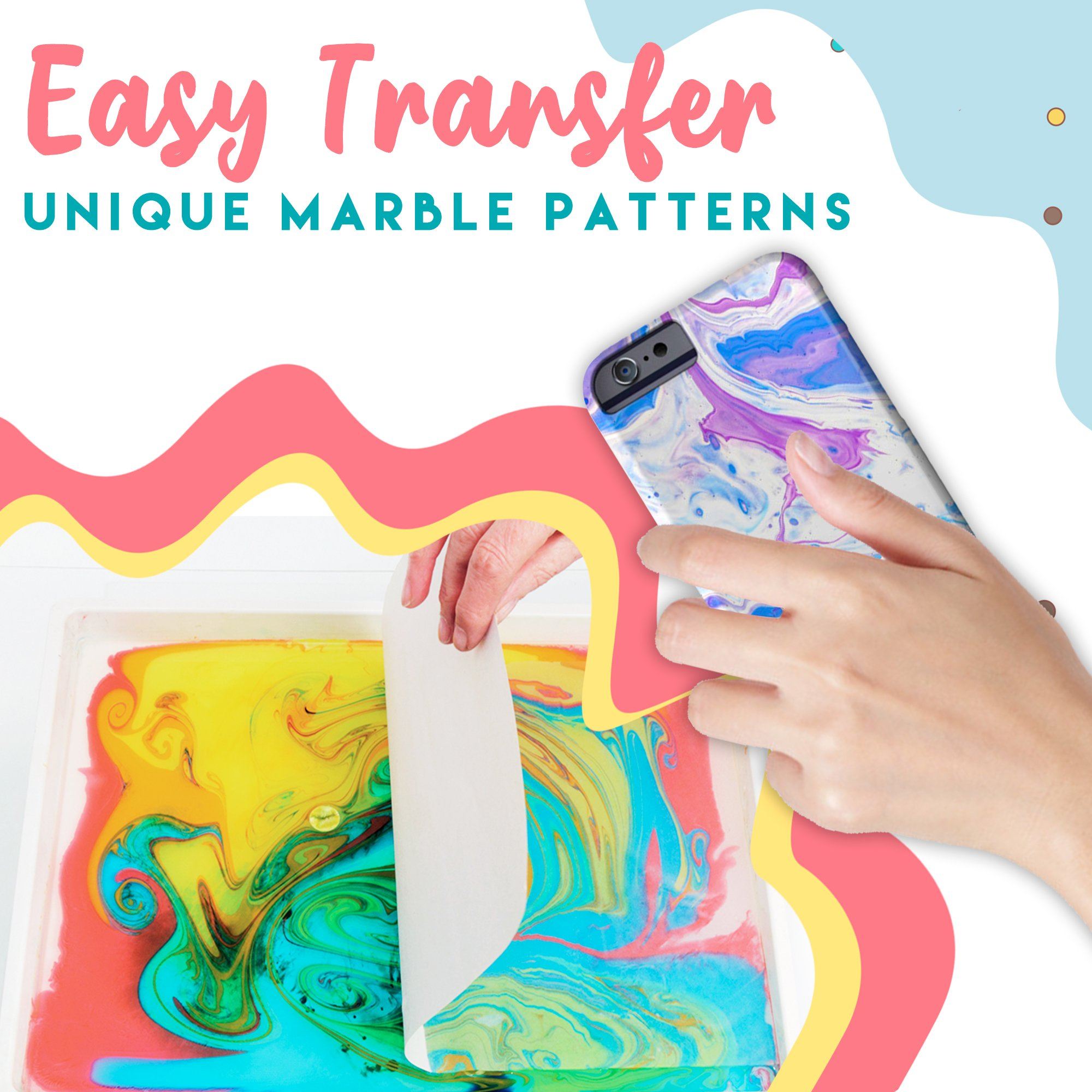 Water Marbling Paint Art Kit (Perfect Gifts For Autistic Children)