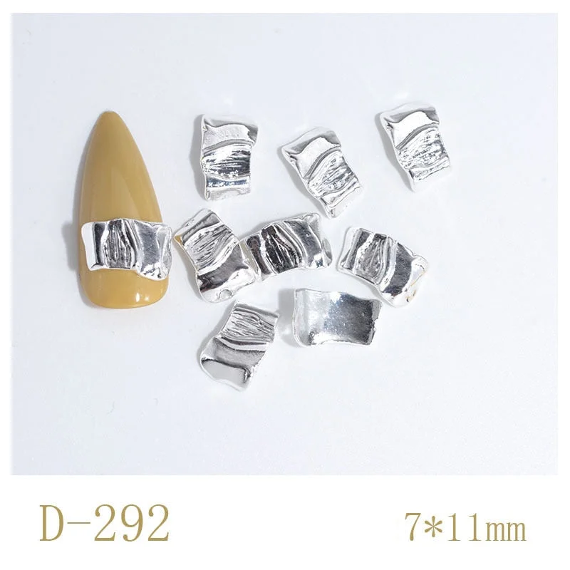Nail Decoration Irregular Special Shaped Rutin Designs Metal Rhinestones 50 pcs/Set Nail Tips For Beauty Salons-Nail Inspo
