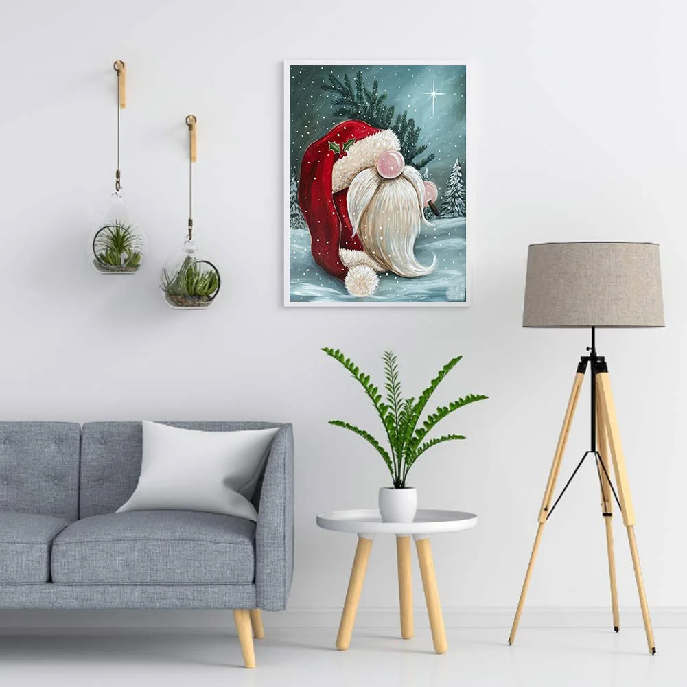 Diamond Painting - Full Round Drill - Christmas Gnome(30*40cm)