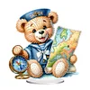 Diamond Painting Acrylic Sailing Bear Desktop Ornaments for Home Decor