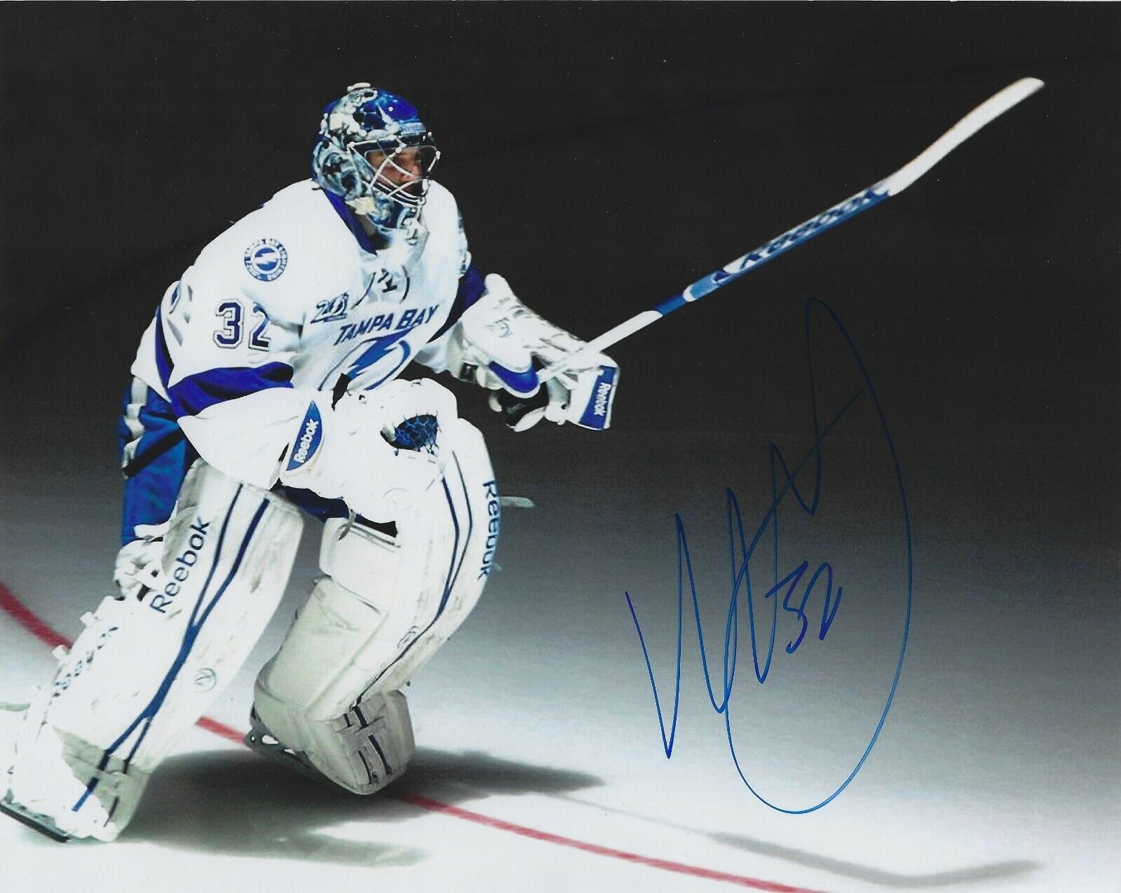 Signed 8x10 MATHIEU GARON Tampa Bay Lightning Autographed Photo Poster painting - COA