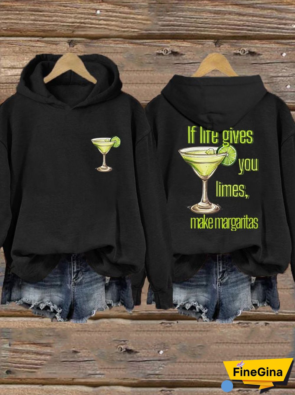 Women's If life gives you limes casual hoodie