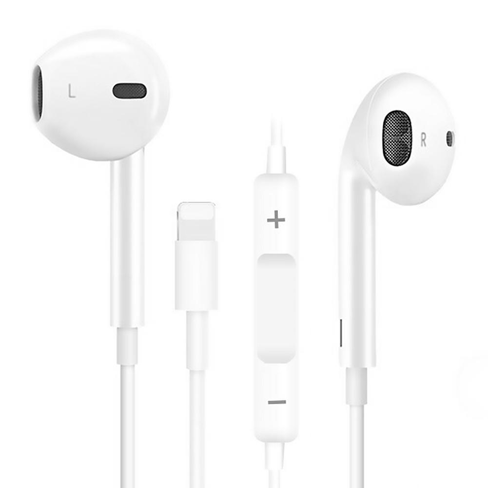 

8Pin Connector Earphone with Microphone Wired Stereo Headset for iPhone X, 501 Original