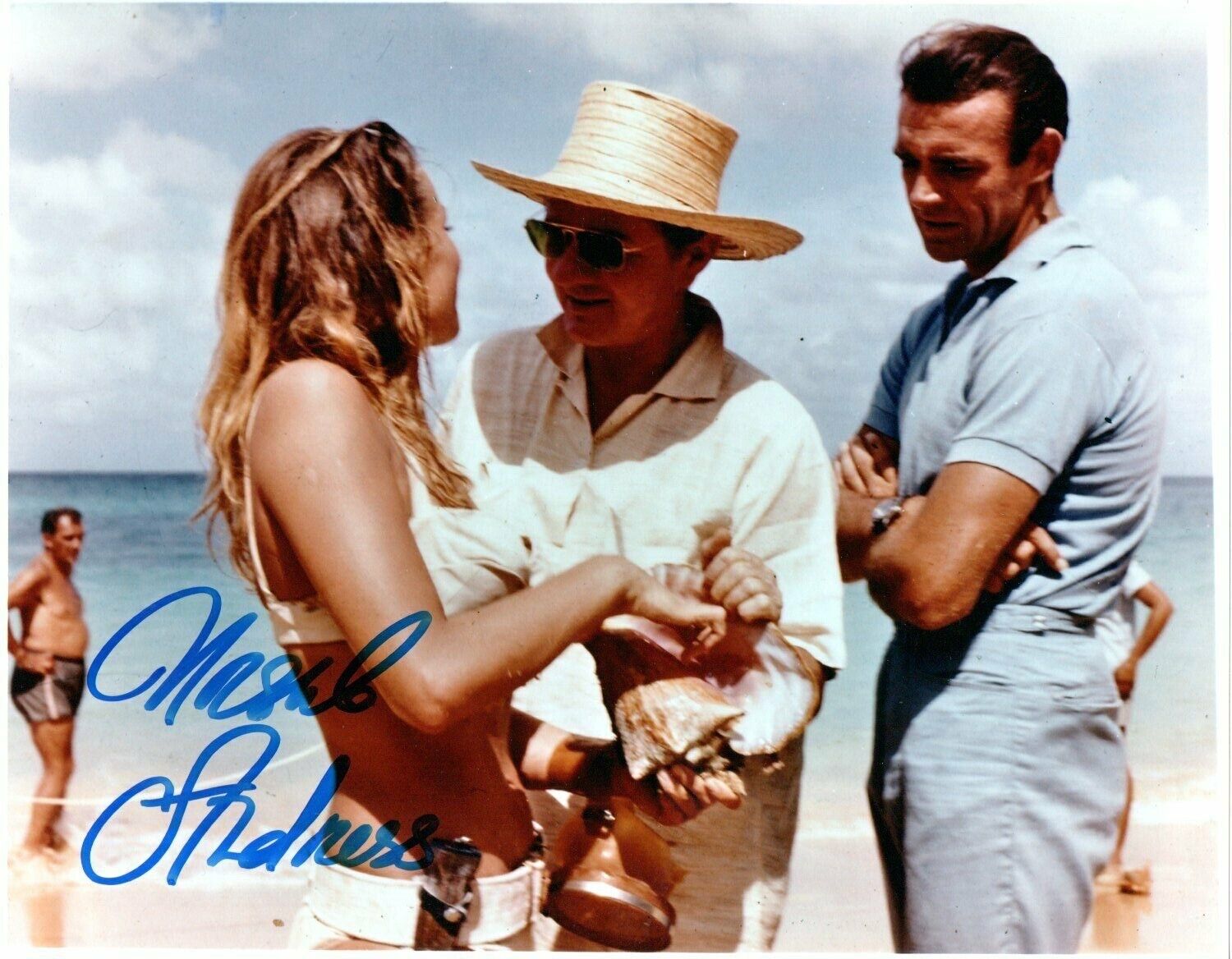 Genuine Hand Signed Ursula Andress Dr No Photo Poster painting 10 x 8 Photo Poster painting  James Bond COA