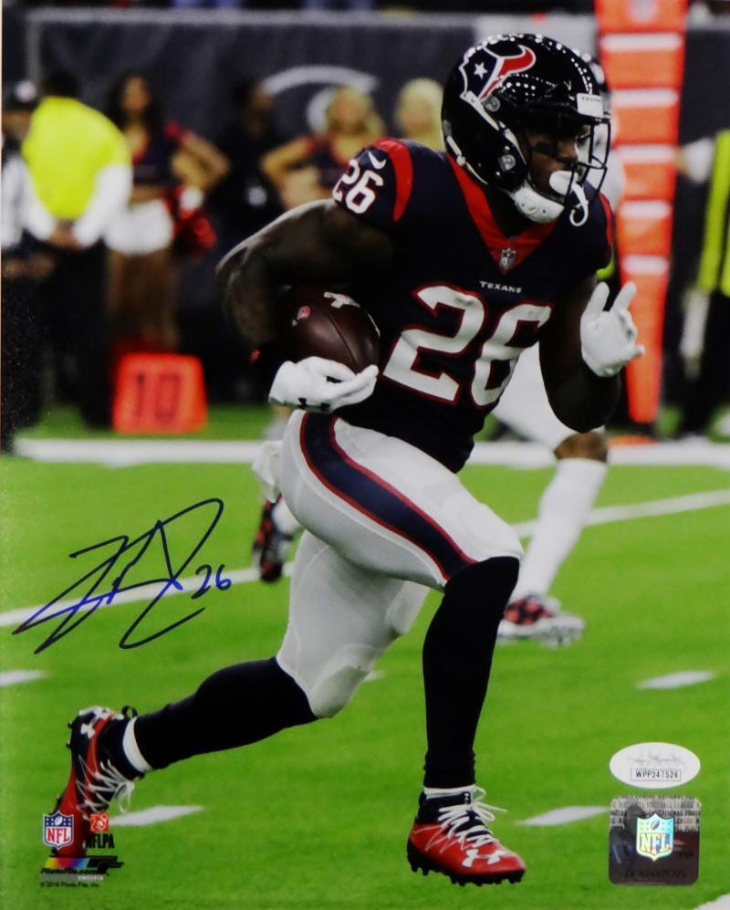 Lamar Miller Signed Houston Texans 8x10 99 Yard TD Run PF Photo Poster painting- JSA W Auth