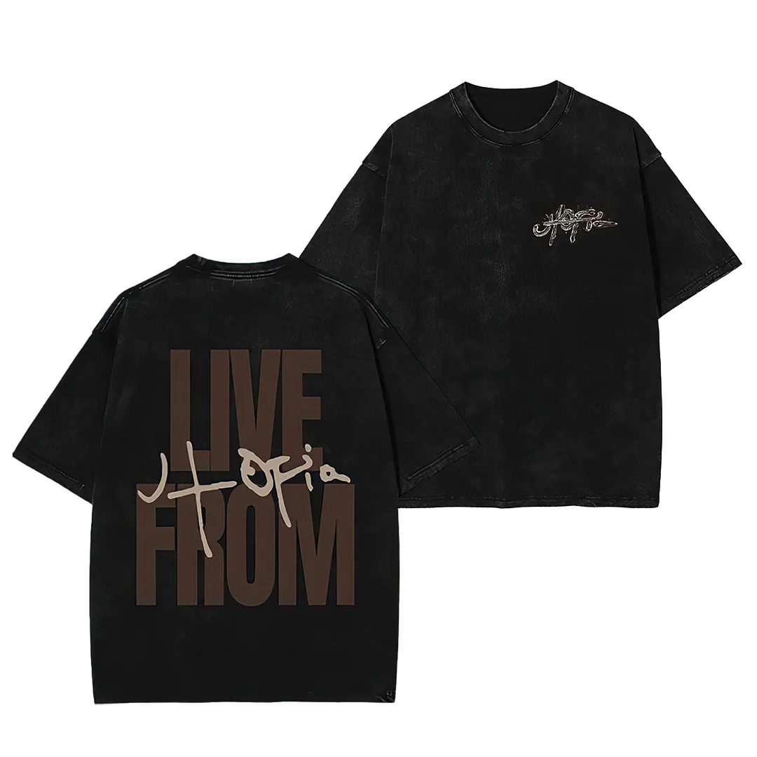 LIVE FROM Printed Men's Oversized T-shirts