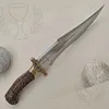 Loveck&yacute; nůž s dřevěnou rukojet&iacute; - DK-054 nůž na přežit&iacute;