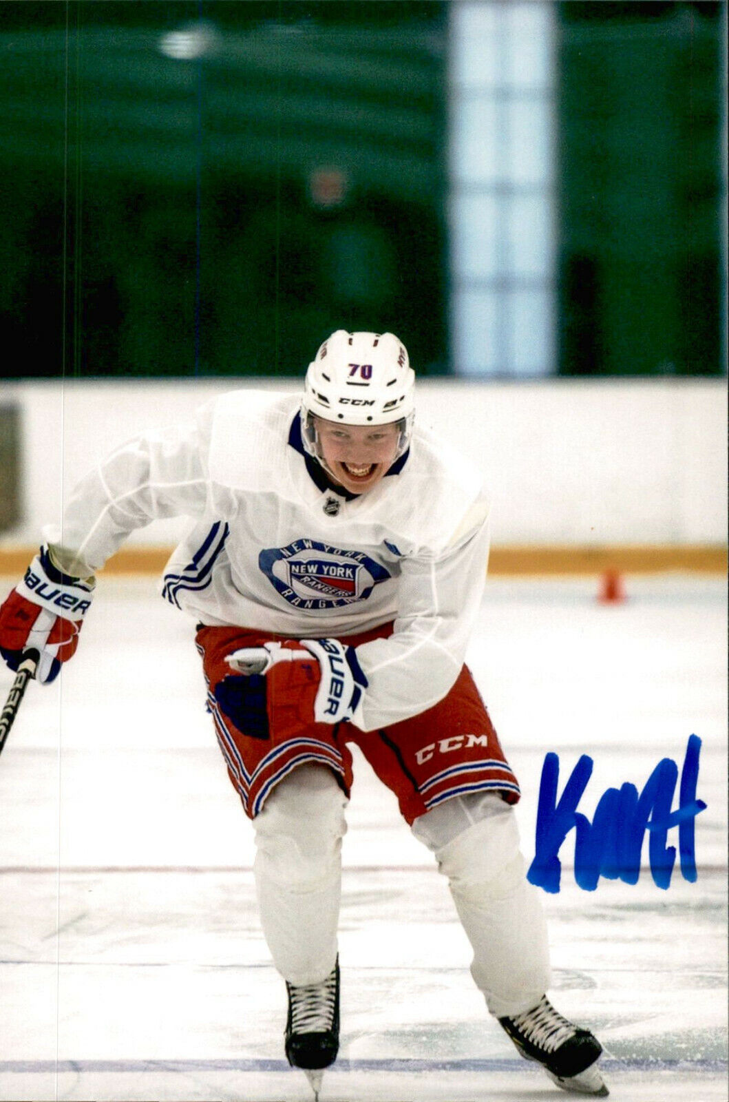 Karl Henriksson SIGNED autographed 4x6 Photo Poster painting NEW YORK RANGERS #2