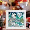5D DIY Partial Special Shaped Drill Diamond Painting With Frame Kit Wolf Decor 19.2x19.2cm