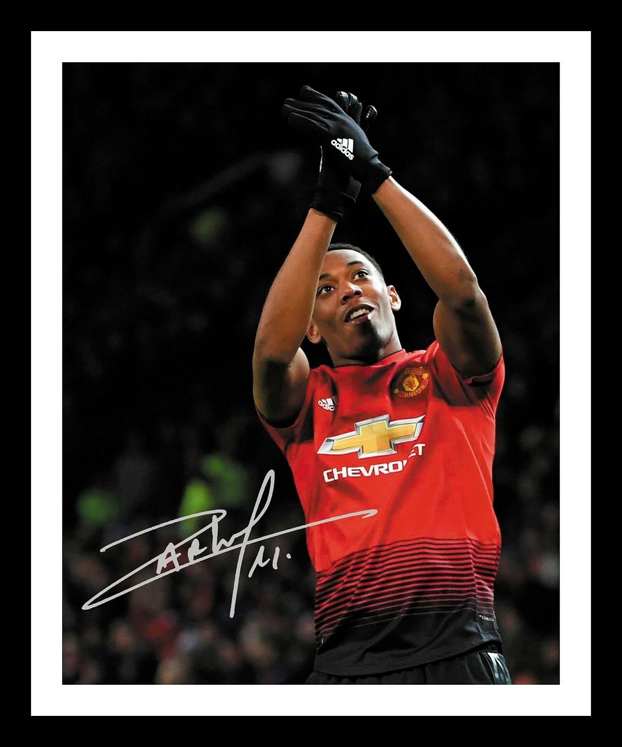 Anthony Martial - Manchester United Autograph Signed & Framed Photo Poster painting