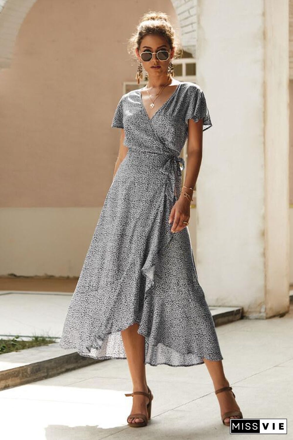 Sexy Tight Ruffled Dress