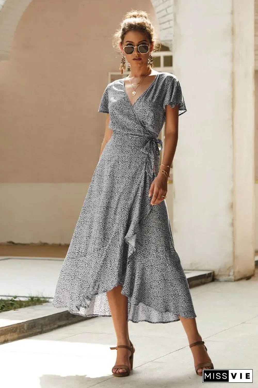 Sexy Tight Ruffled Dress