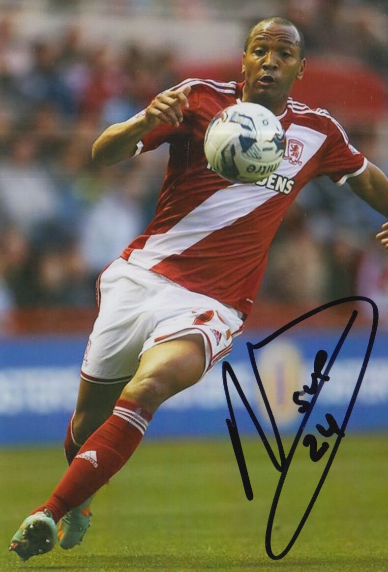 MIDDLESBROUGH HAND SIGNED EMILIO NSUE 6X4 Photo Poster painting 1.