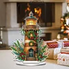 Weihnachtsleuchtturm - 5d DIY Basteln Ornament