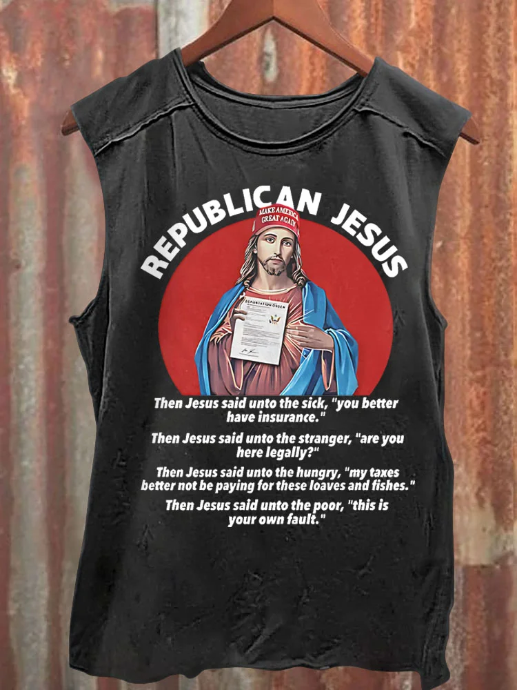 Teecade Teecade Republican Jesus Tank Top