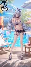 1/6 Scale Silver Wolf Swimsuit - Honkai: Star Rail Statue - WuShiSan Studio