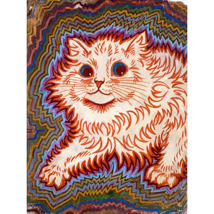 The Cat 30*40CM (Canvas) Full Round Drill Diamond Painting gbfke