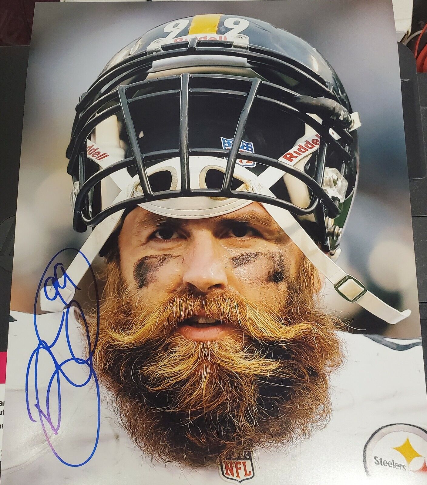 Autographed Brett Keisel Pittsburgh Steelers 11x14 Photo Poster painting with COA