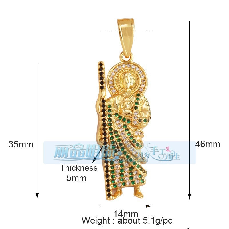 1 Piece 17*24mm 20 * 23mm Copper Human Pendant Jewelry Accessories