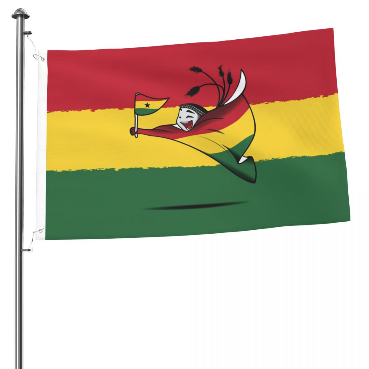 Ghana World Cup 2022 Mascot 2x3FT Flag