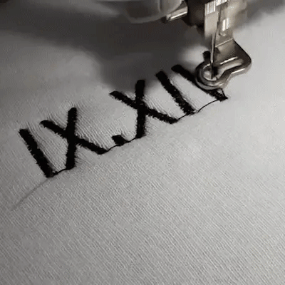 Custom Embroidered Roman Numeral Date Couple's Sweatshirt