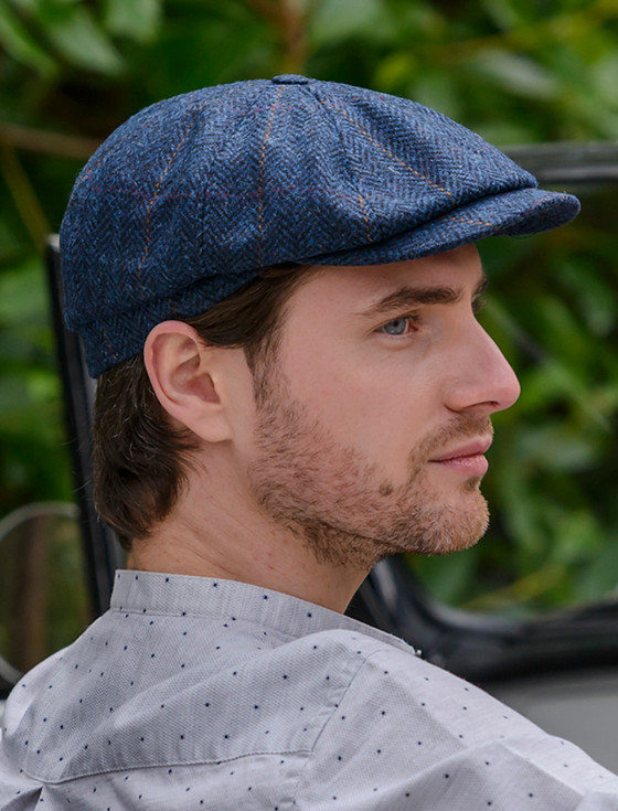 8 PANEL DRIVING CAP - DENIM