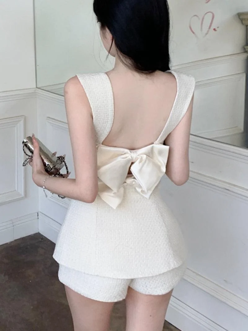 Brownm Top & Shorts Two Piece Set