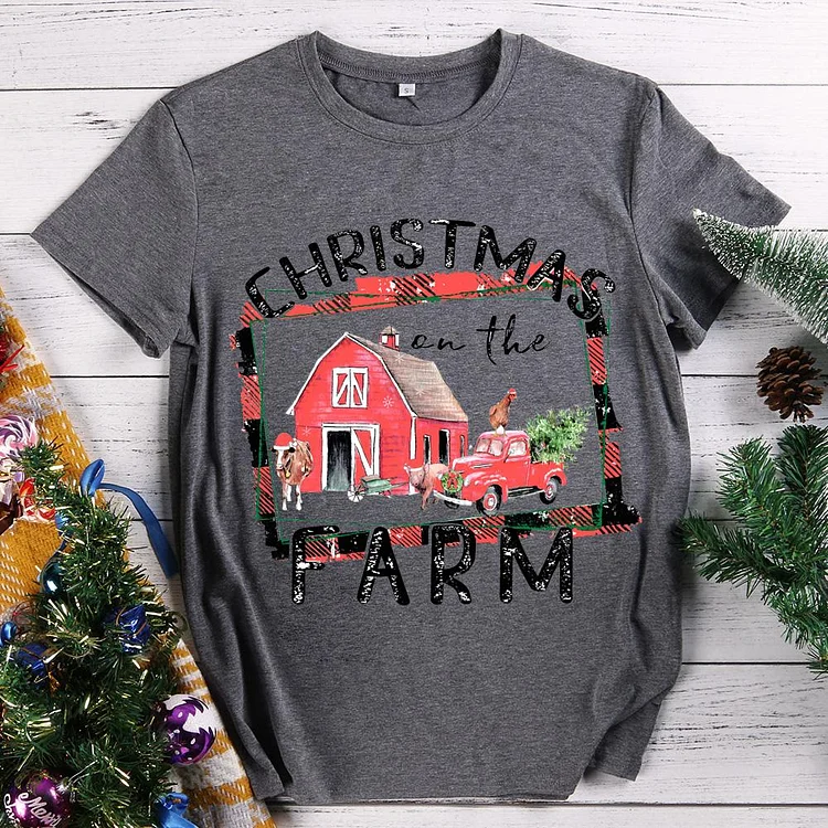 Christmas on the Farm T-Shirt-614501-Annaletters