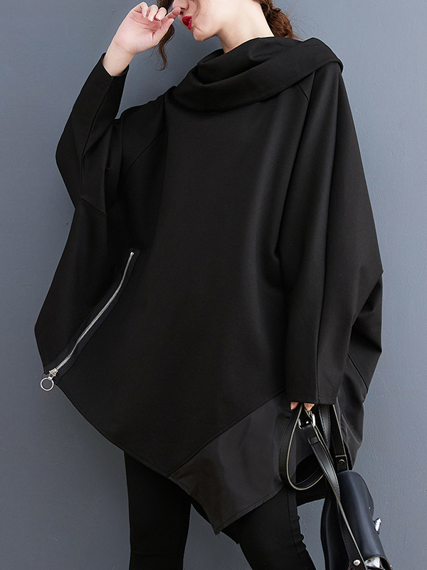 Long Sleeve Irregular Sweatshirt