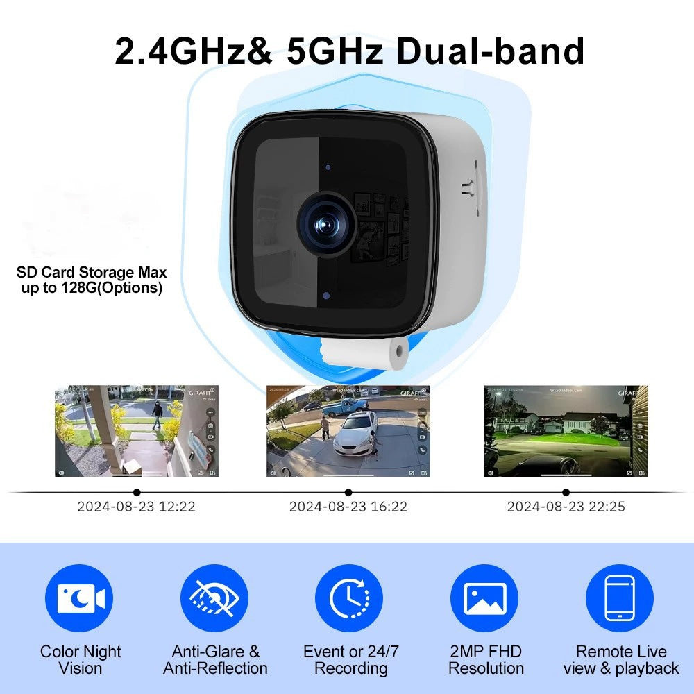 Window Security Camera Cork Sakerplus® Smart 2K Window Security Camera, 3MP Ultra HD Indoor Window ...