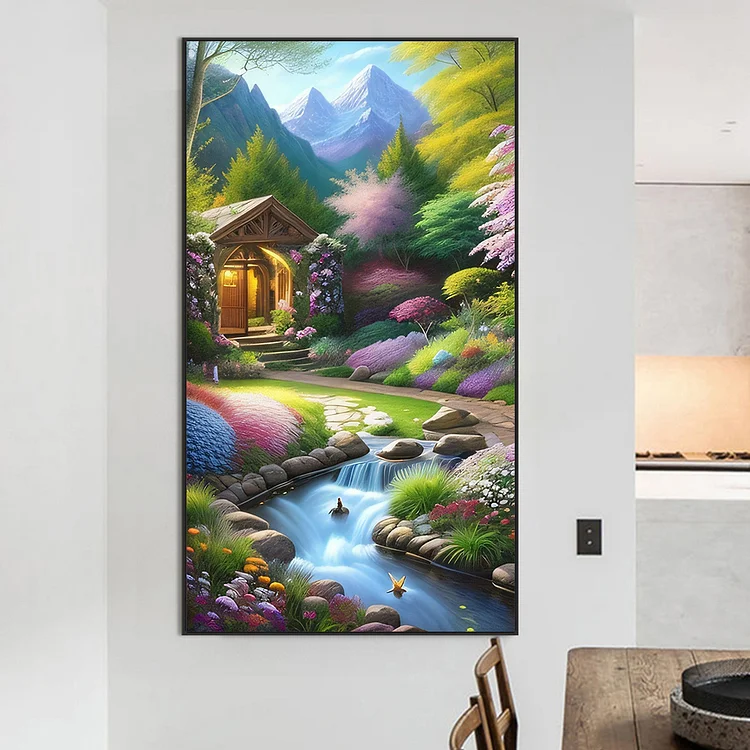 Full Round Drill Diamond Painting - Mountain Scenery - 50*90cm