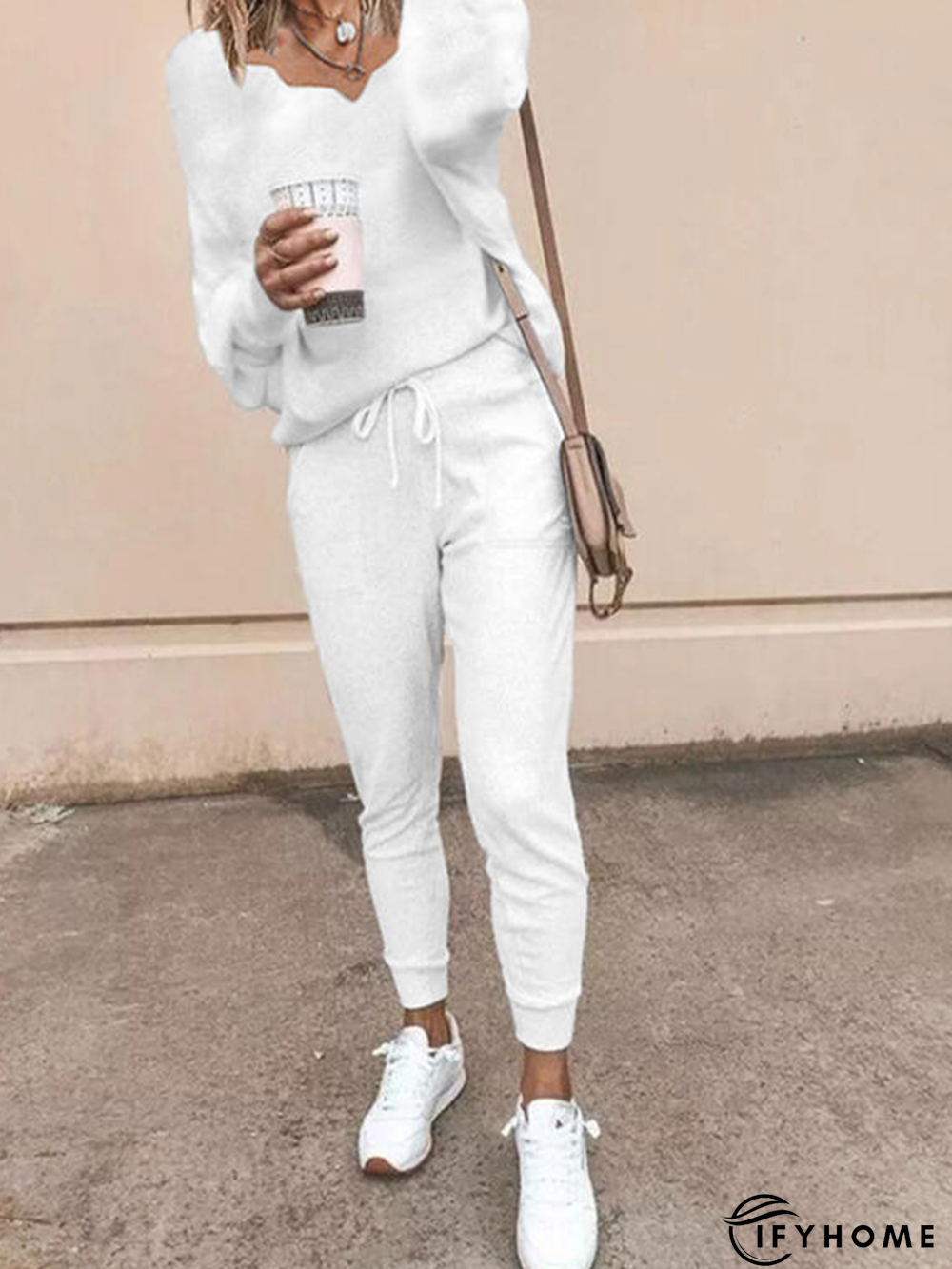 Plain Casual Two Piece Set | IFYHOME