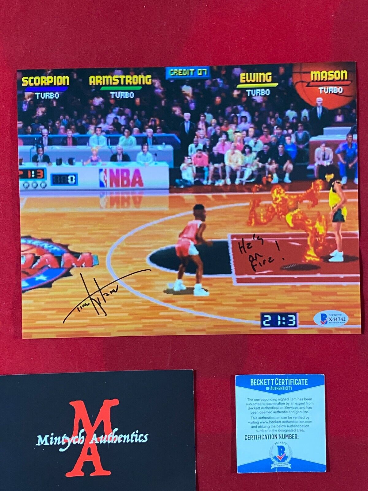 TIM KITZROW AUTOGRAPHED SIGNED 8x10 Photo Poster painting! NBA JAM! BECKETT COA!