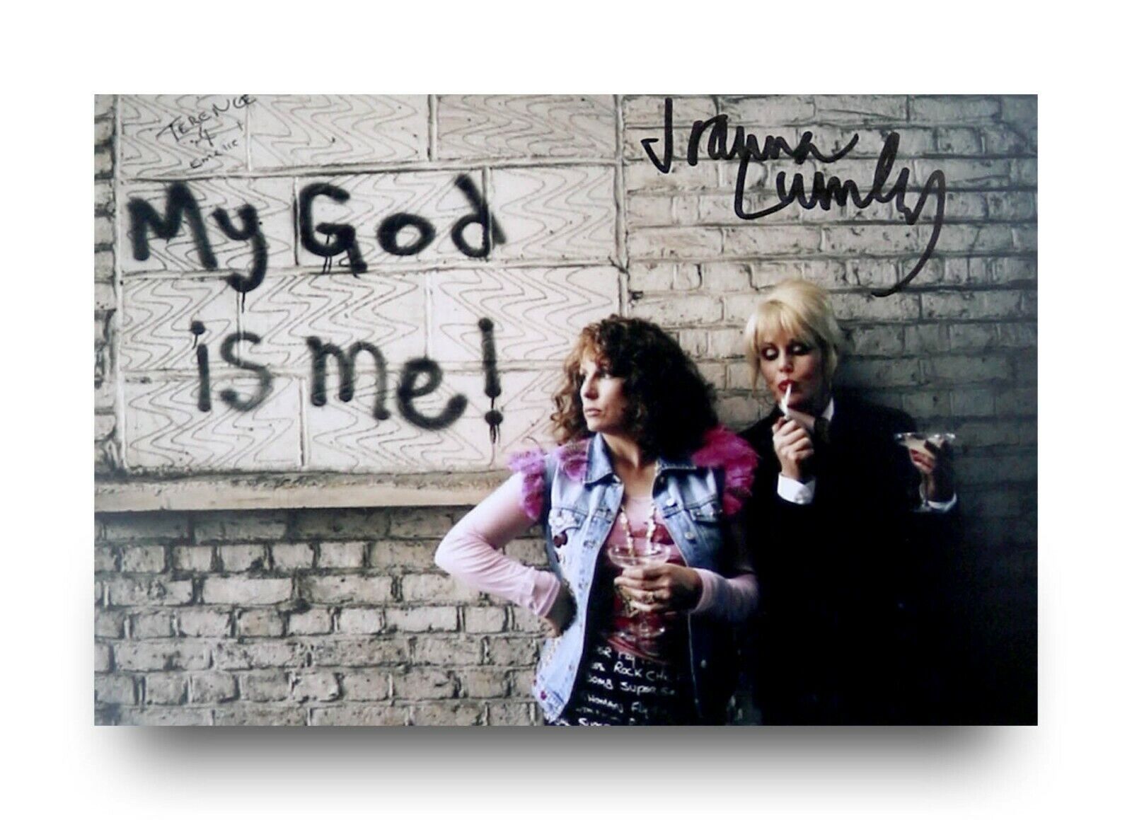 Joanna Lumley Signed 6x4 Photo Poster painting Absolutely Fabulous Patsy Genuine Autograph + COA