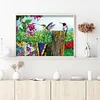 5D DIY Diamond Painting Fence Hummingbird Full Square Drill Craft (50x70CM)
