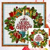 (Multi-Style) Christmas Wreath-11CT Counted Cross Stitch 40*40cm