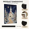 (30x40cm)Christmas Church Pearl Painting Art Kits With Inner Frame Pearl Gem Paintings Picture Arts Craft for Adults Beginners Home Wall Decor