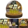 Artificial Tulip Flower Night Light Bedside Lamp LED Night Lamp Christmas Gifts