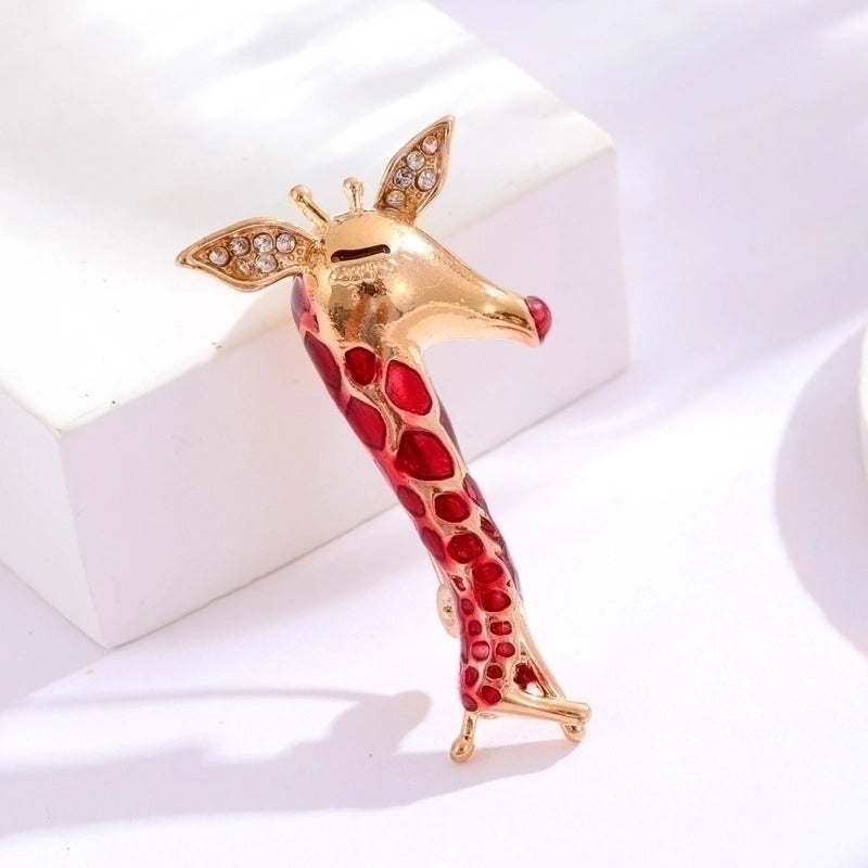 Minimalist Animal Alloy Inlay Rhinestones Women’s Brooches