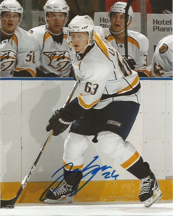 Nashville Predators Jani Lajunen Signed Autographed 8x10 Photo Poster painting COA A