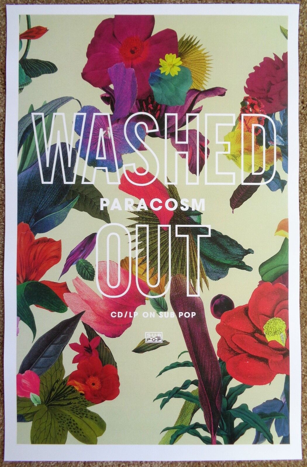 WASHED OUT 2013 Album POSTER Paracosm 11 x 17