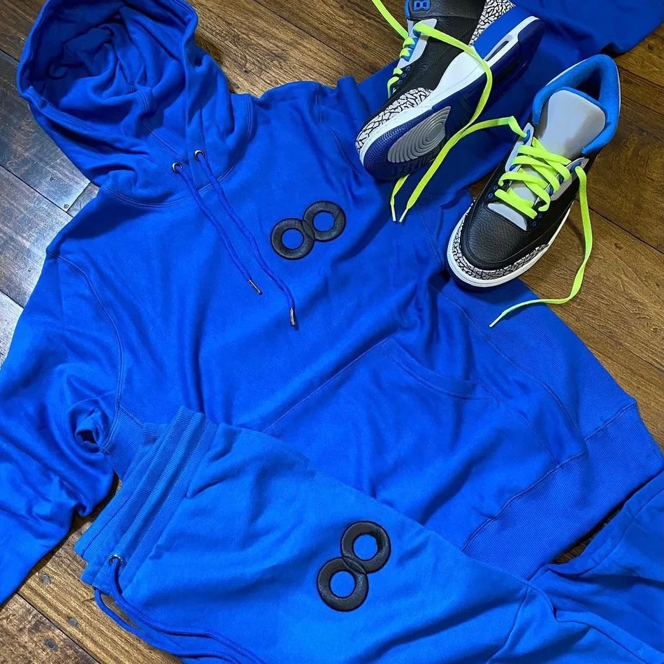 Fashion casual loose hoodie set
