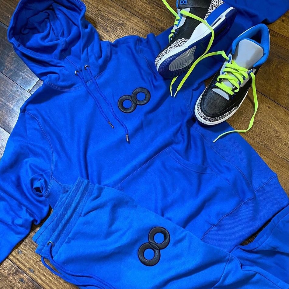 Fashion casual loose hoodie set