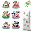 6Pcs Diamond Painting Beach Animal Magnets Refrigerator for Adults Kids