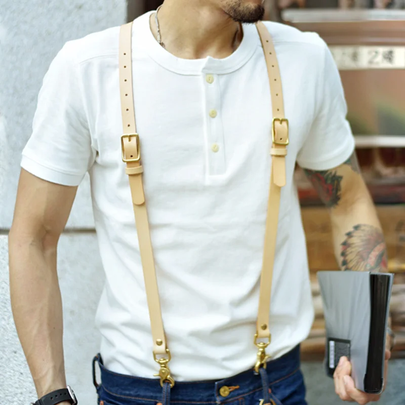 All-match Henley Collar Short-sleeved Cotton Round Neck T-shirt
