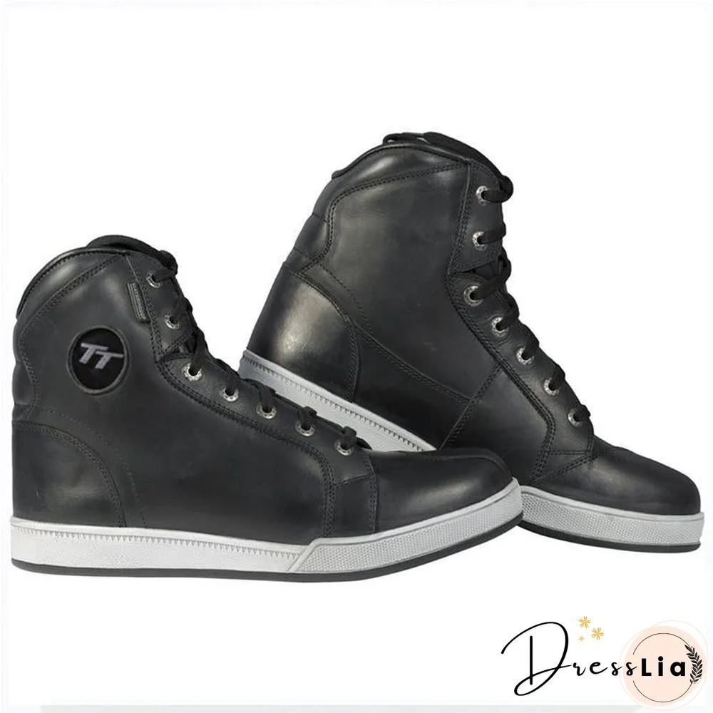 Retro casual motorcycle boots