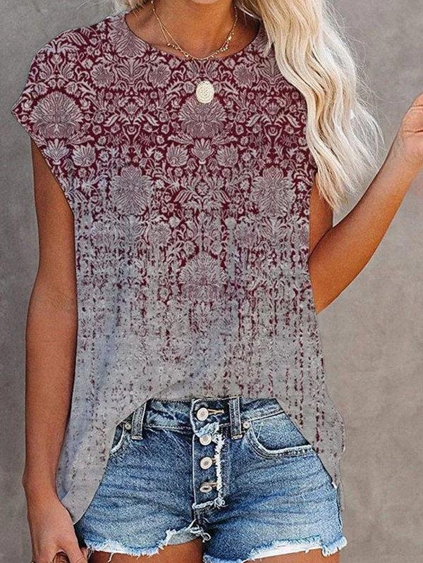 Women's Short Sleeve Scoop Neck Tops